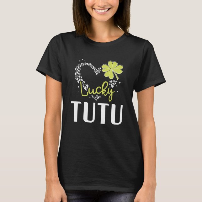Lucky Tutu St Patricks Day womens T-Shirt (Front)