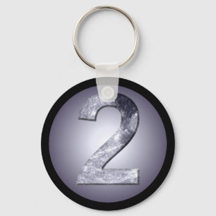 Lucky Two Lunar Symbol Magic Circle Design Keychain