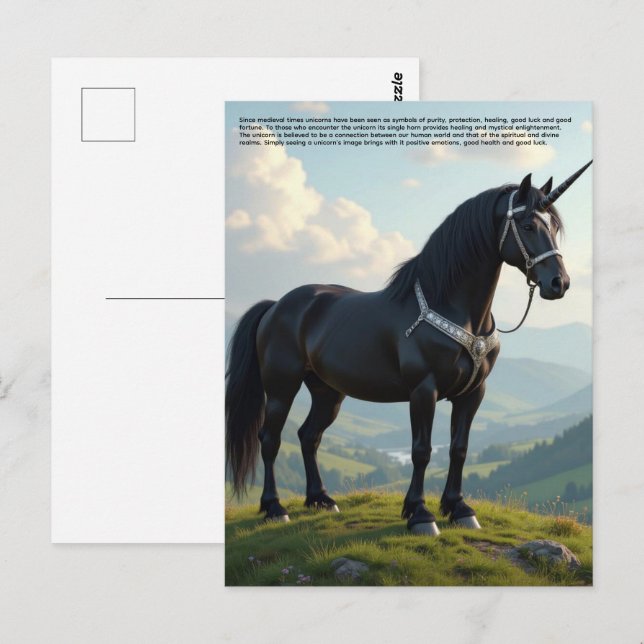 Lucky Unicorn Postcard (Front/Back)