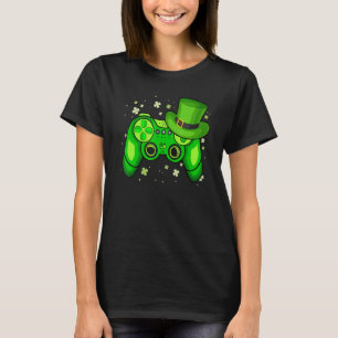 Lucky Video Game Leprechaun St Patrick's Day Gamer T-Shirt