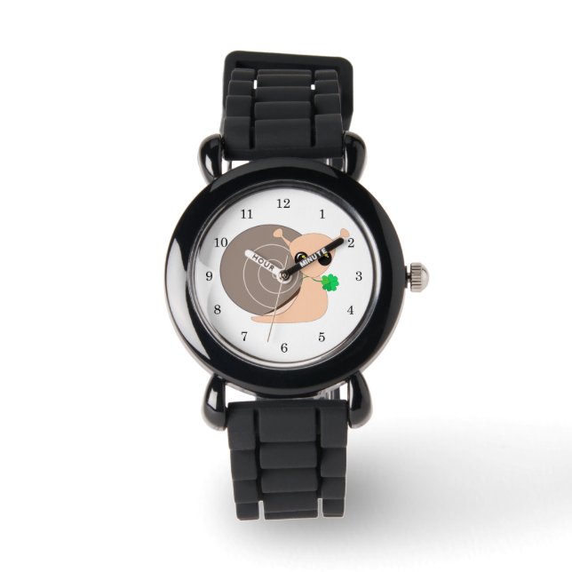 Lucky Watch Snail with Clover (Front)