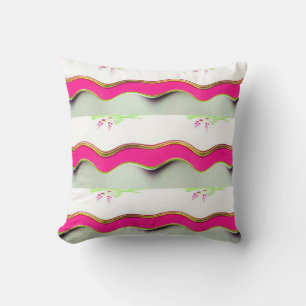 Lucky waves throw pillow