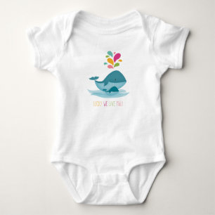 Lucky We Live Maui! Humpback Whale and baby Bodysuit