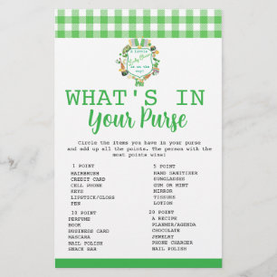 Lucky What’s in Your Purse  baby  game card