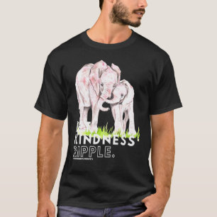 Lucky White Elephant Mandala Love Loving Kindness T-Shirt