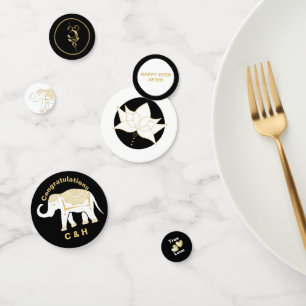 Lucky White Thai Elephant Personalized Confetti