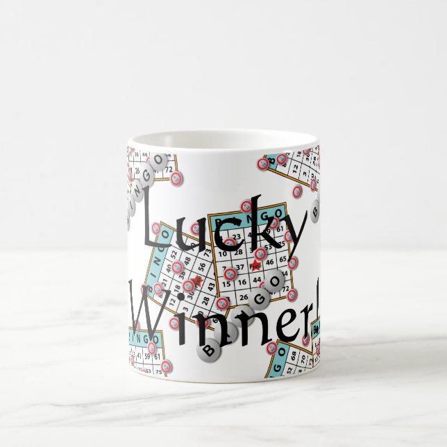 Lucky Winner Bingo Theme Magic Mug (Center)