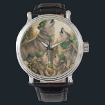 Lucky Wolf Pack – St. Patrick’s Day Family Howling Watch<br><div class="desc">This unique St. Patrick’s Day design features a powerful wolf family howling under the glowing full moon, surrounded by lucky shamrocks and festive Irish elements. Perfect for wolf lovers, nature fans, and anyone celebrating Irish pride. A bold and magical design ideal for t-shirts, mugs, stickers, and gifts during the St....</div>