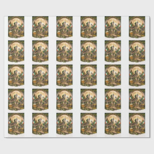 Lucky Wolf Pack – St. Patrick’s Day Family Howling Wrapping Paper