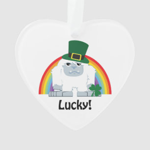 Lucky Yeti Leprechaun Ornament