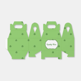 "Lucky You" Custom Text St Patrick's Day Favor Box