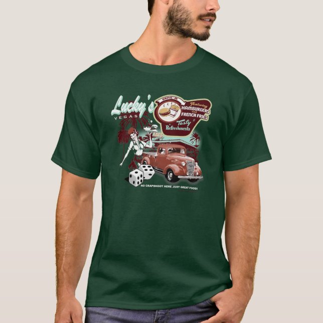 Luckys Diner T-Shirt (Front)