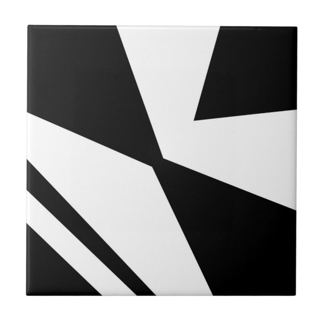 Lucuo Black Mediterranean Modern Ceramic Tile  (Front)
