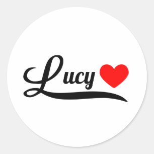 Lucy Classic Round Sticker