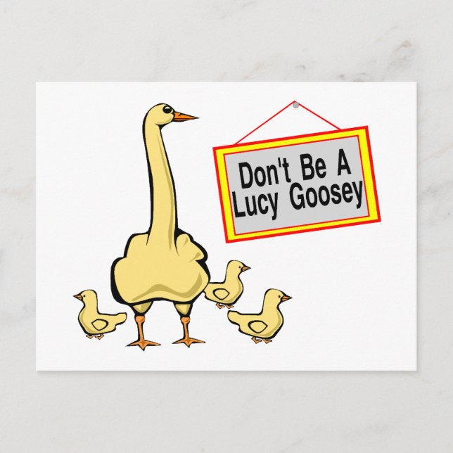 Lucy Goosey Postcard (Front)