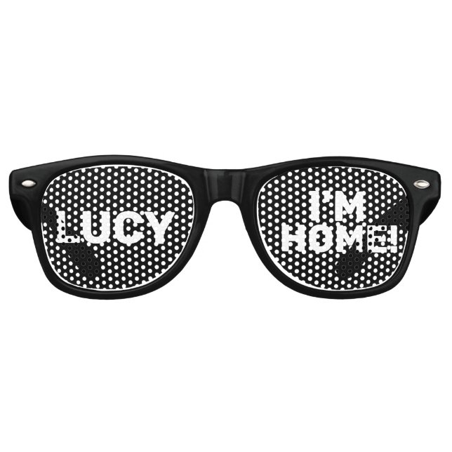 LUCY I'M HOME! FUNNY RETRO SUNGLASSES FUN-Glasses! (Front)