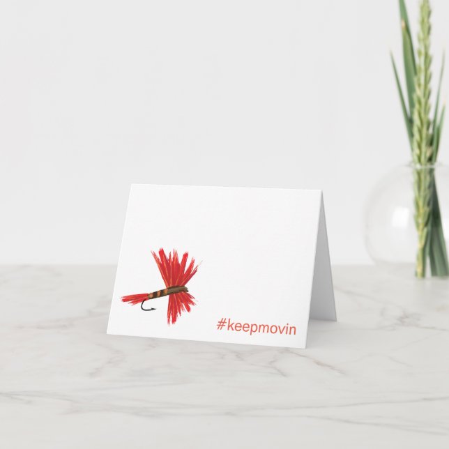 Lucy Keepmovin Folded Greeting Card Horizontal (Front)