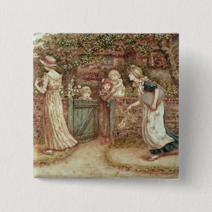 Lucy Locket lost her Pocket 2 Inch Square Button