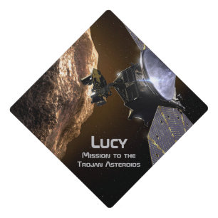Lucy Mission to Study Trojan Asteroids Graduation Cap Topper