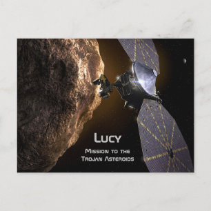 Lucy Mission to Study Trojan Asteroids Postcard