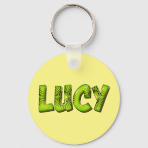 Lucy Name Kiwi Design Schlüsselanhänger Keychain