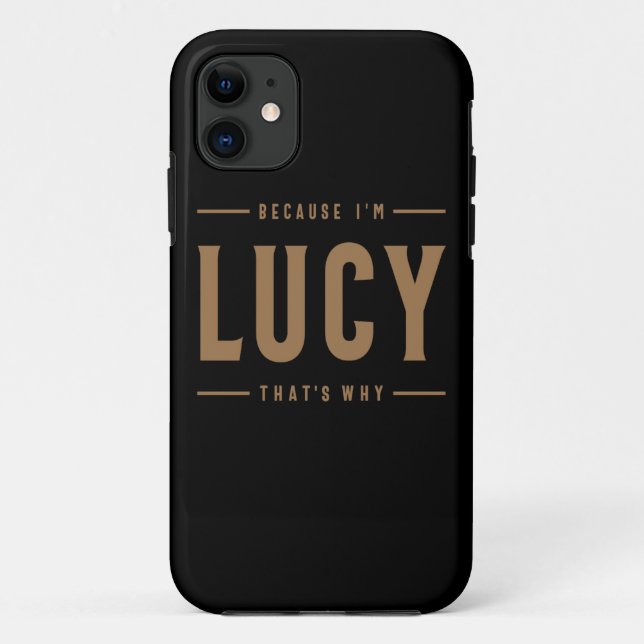 Lucy Name Personalized Birthday Name Lucy  Case-Mate iPhone Case (Back)