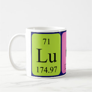 Lucy periodic table name mug