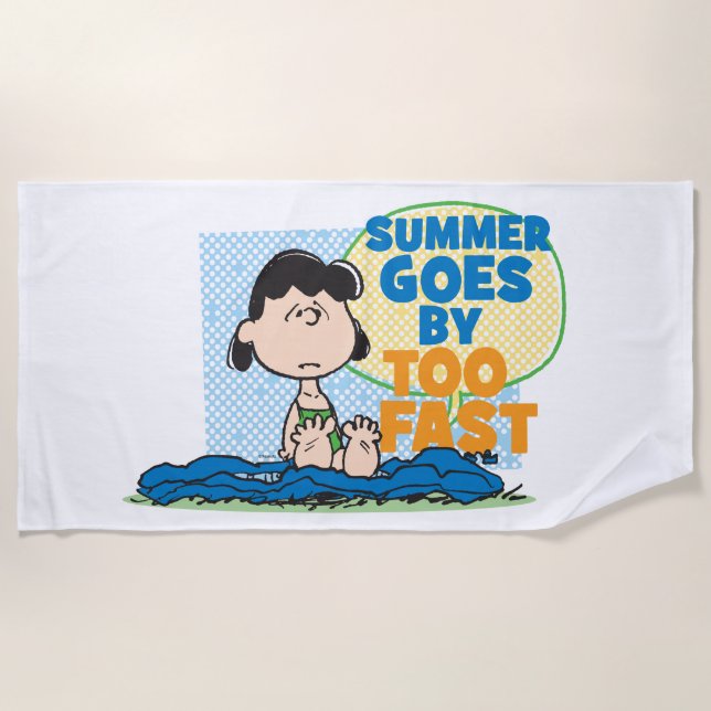 Lucy - Summy Goes By Too Fast Beach Towel (Front)