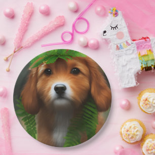 Lucy The Labrador Puppy, Paper Plate
