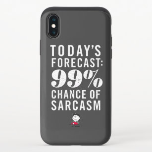 Lucy - Today's Forecast: 99% Chance of Sarcasm iPhone X Slider Case