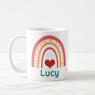 Lucy Vintage Boho Rainbow Coffee Mug