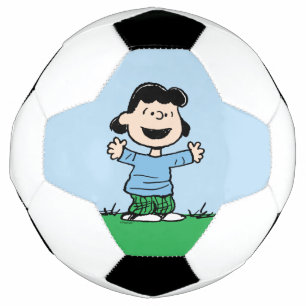 Lucy With Arms Wide Soccer Ball