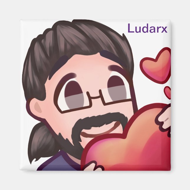 Ludarx | Amour | Aimant magnétique v2 (Devant)