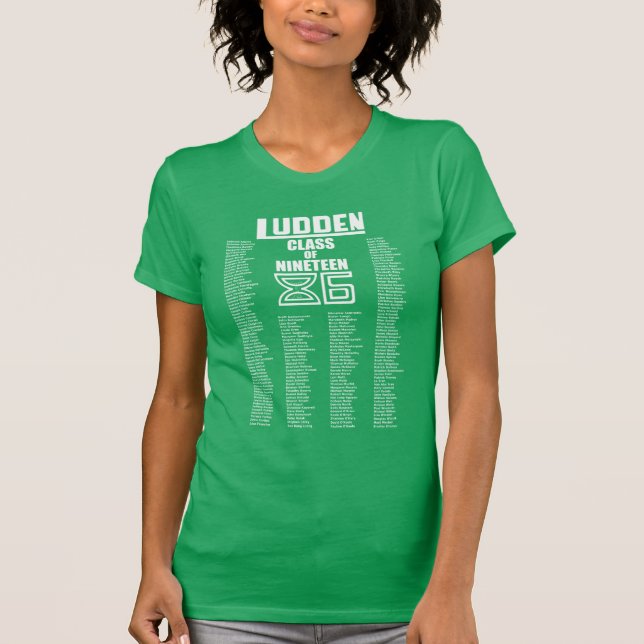 Ludden Class of Nineteen 86: Women's Throwback Tee (Front)
