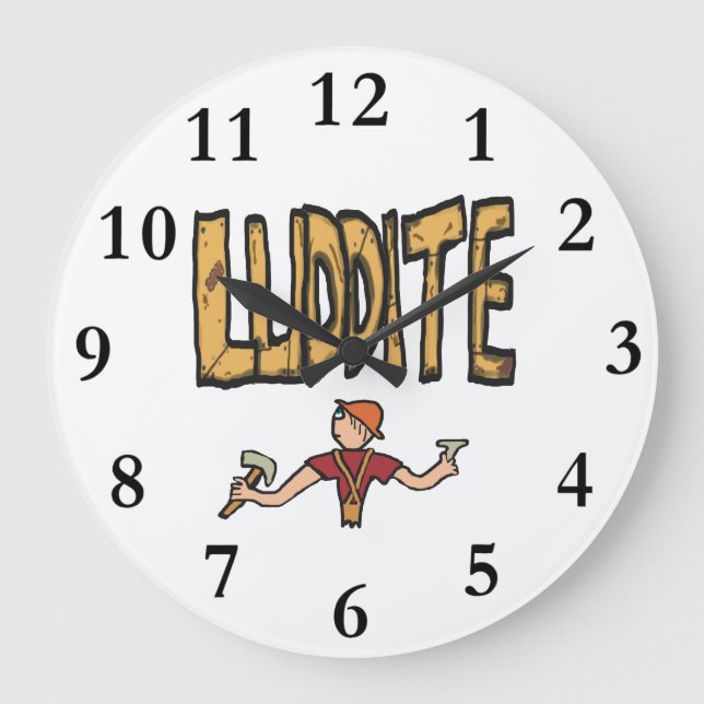 Luddite Large Clock (Front)