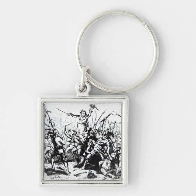 Luddite Rioters, 1811-12 Keychain (Front)