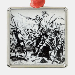 Luddite Rioters, 1811-12 Metal Ornament