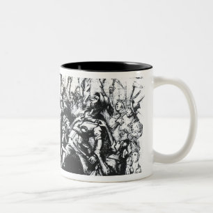 Luddite Rioters Two-Tone Coffee Mug