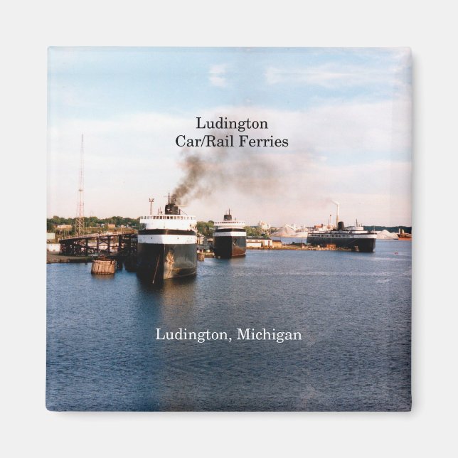 Ludington Car/Rail Ferries magnet (Front)