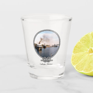 Ludington Car/Rail Ferries shot glass