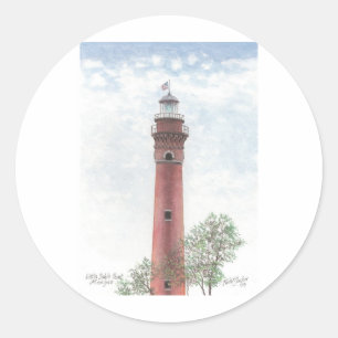 Ludington Lighthouse Classic Round Sticker