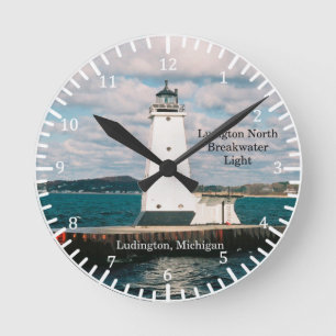 Ludington North Breakwater Light clock