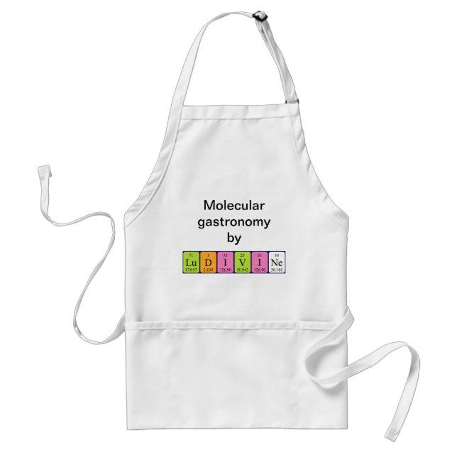 Ludivine periodic table name apron (Front)
