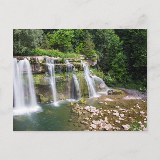 Ludlowville Falls, Lansing, New York Postcard (Front)