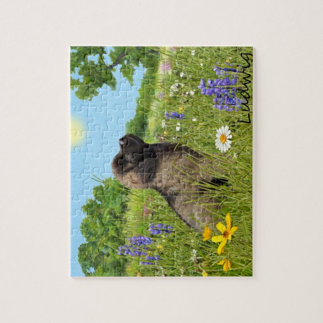 Ludwig le puzzle de chiot de Leonberger (Vertical)