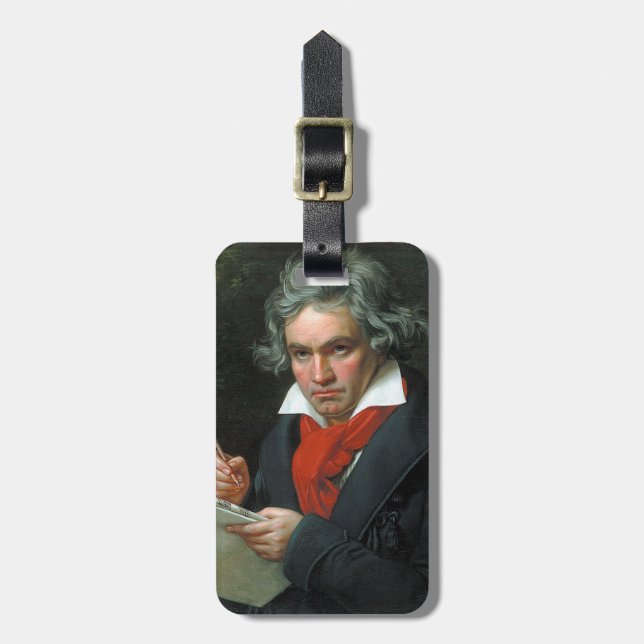Ludwig van Beethoven, 1820 Luggage Tag (Front Vertical)