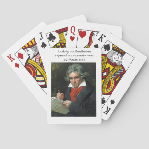 Ludwig van Beethoven, 1820 Playing Cards