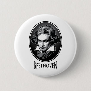 Ludwig van Beethoven 2 Inch Round Button