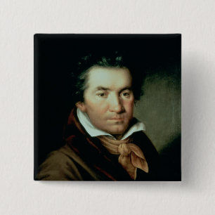 Ludwig van Beethoven 2 Inch Square Button