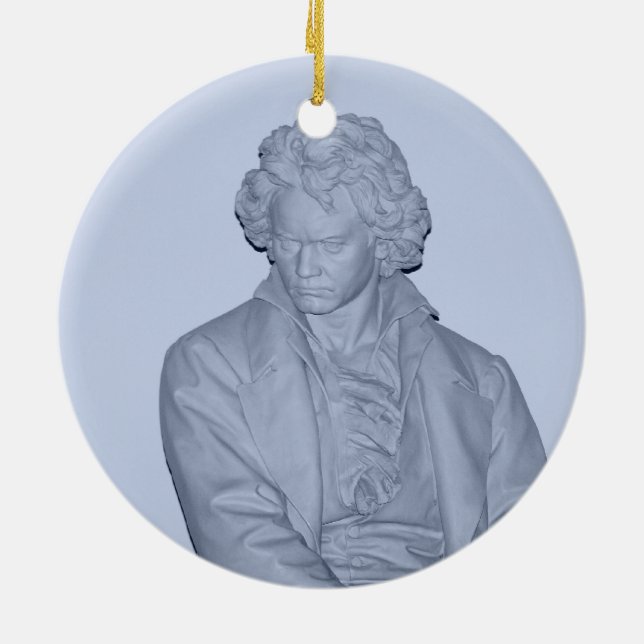 Ludwig Van Beethoven Ceramic Ornament (Back)